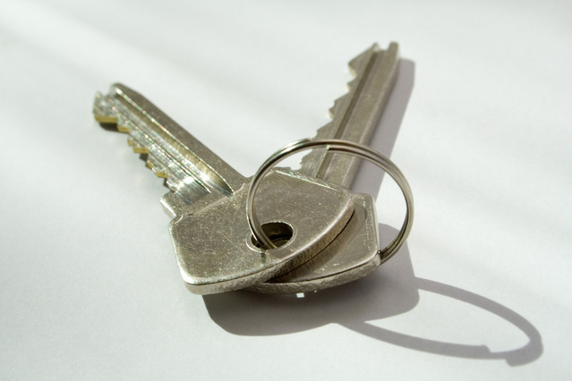 klíčky od koupené nemovitosti za úvěr