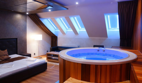 I doma můžete mít plastový bazén.